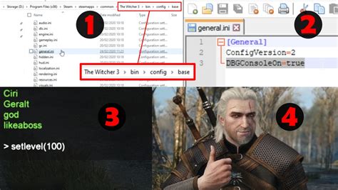 witcher 3 console commands